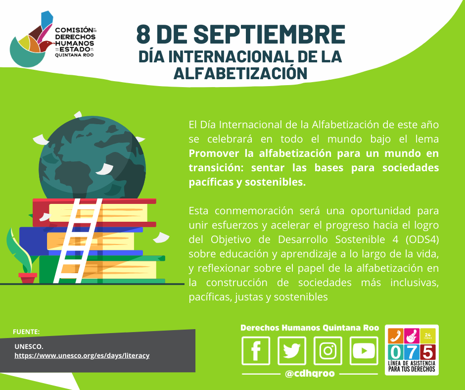 8 de septiembre – Día internacional de la Alfabetizción