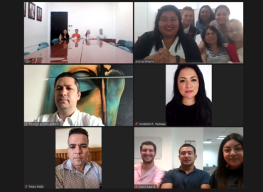 Captura de pantalla con la imagen de las personas participantes de manera grupal e individual durante los trabajos de la Mesa “Autonomía en Espacios Públicos: Movilidad, Género e Inclusión