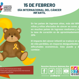 Día Internacional del Cáncer Infantil (15 de febrero)